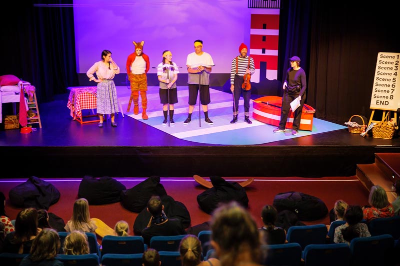 Audience at a sensory relaxed performance of The Lightouse Keeper's Lunch